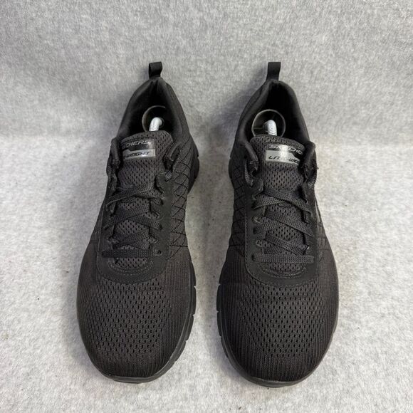 Skechers Shoes Womens Size 9.5 Black Light Weight Memory Foam Walking Sneakers - Picture 3 of 10